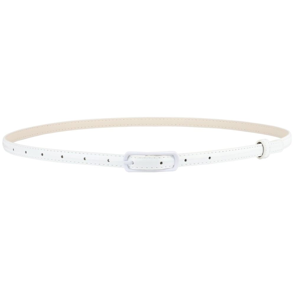 9781 Thin Belts For Women Skinny Leather With Metal Buckle Dresses